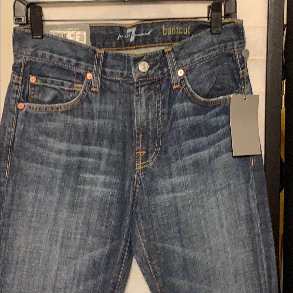 Mens Bootcut 7 For All Mankind denim jeans / Sz 28